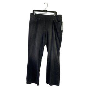 Westbound Women's Bootcut Black Distressed Pants